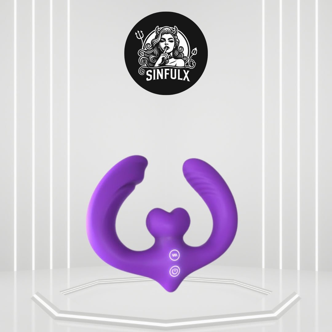 DualVibe Double-Ended Vibrating Dildo with Remote SinfulX DualVibe Double-Ended Vibrating Dildo with Remote SinfulX