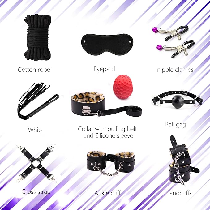 30-Piece Complete BDSM Sex Play Kit