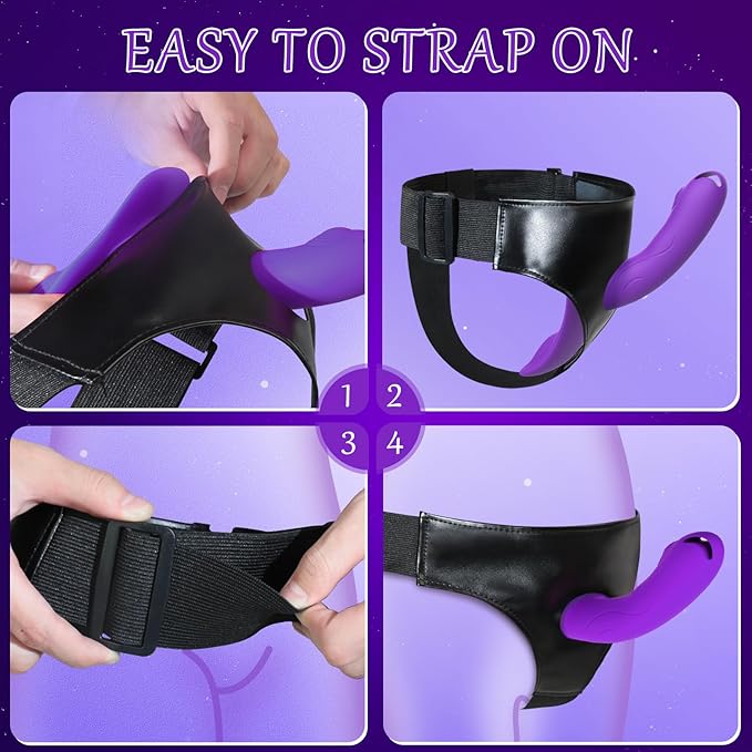 PulsePersona Remote Control Vibrating Strap-On Dildo