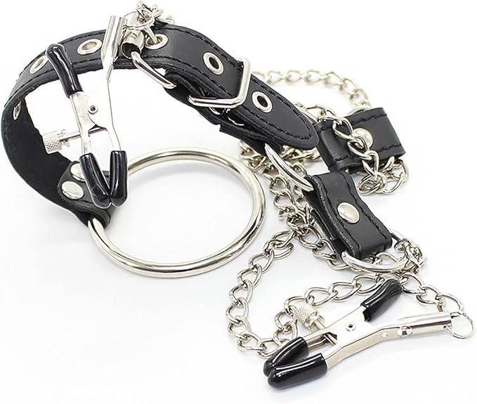 SensationBalance BDSM Nipple Clamps Penis Cage - SinfulX
