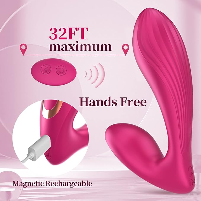 SereneSync Remote Control Clit Vibrator Dildo