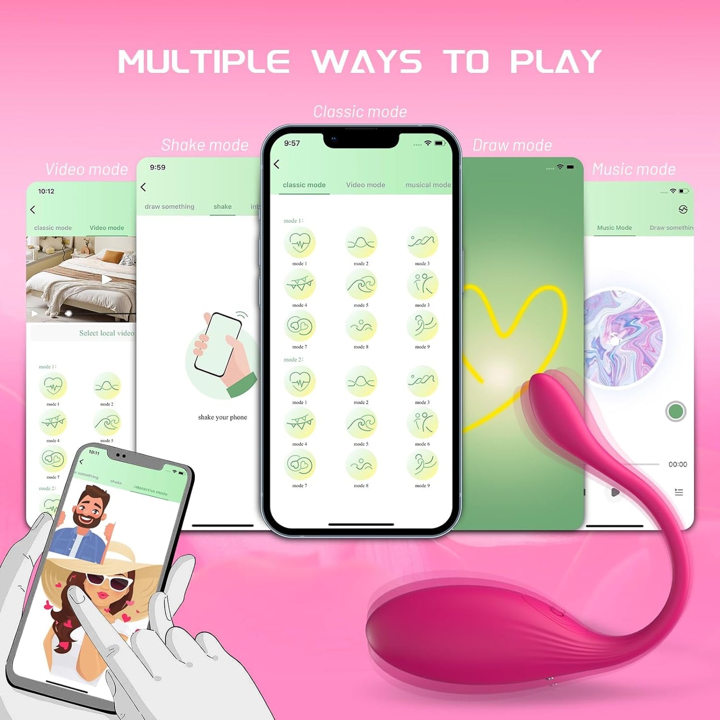 SubtleRhythm Remote Control Couples Vibrator Egg