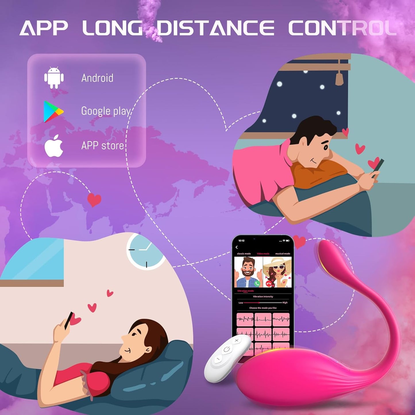 SubtleRhythm Remote Control Couples Vibrator Egg