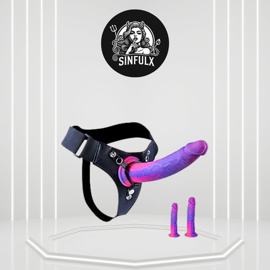 VisionaryPair Progressive Strap - On Dildo Set - SinfulX