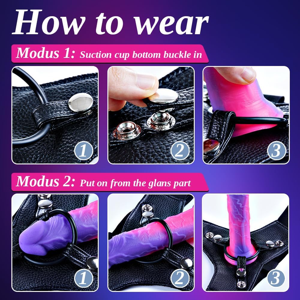 VisionaryPair Progressive Strap-On Dildo Set