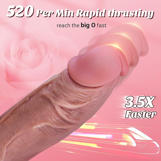 SyncMotion Remote Control Thrusting Dildo Vibrator