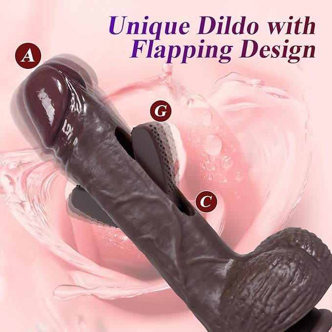 Remote Control Flapping Dildo Vibrator