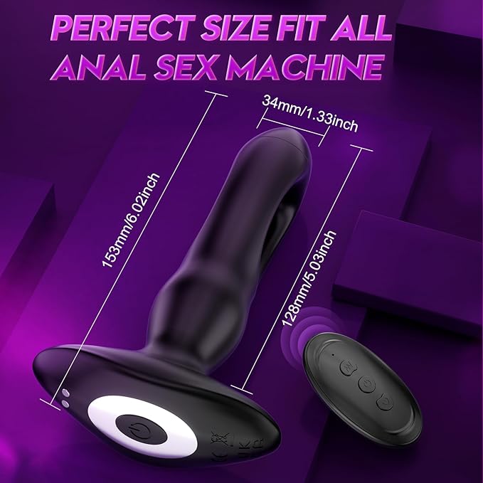 MotionSeal Flap & Pulse Anal Plug Vibrator