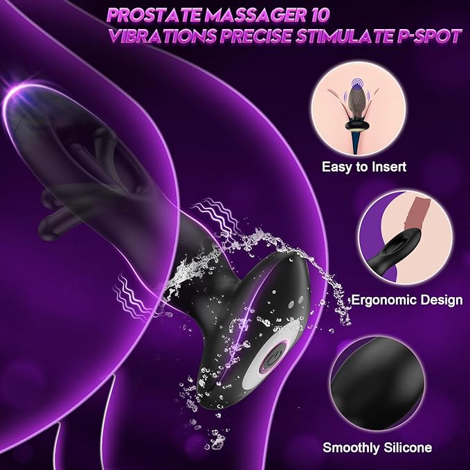 MotionSeal Flap & Pulse Anal Plug Vibrator