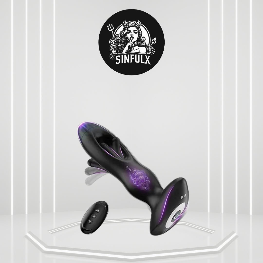MotionSeal Flap & Pulse Anal Plug Vibrator - SinfulX