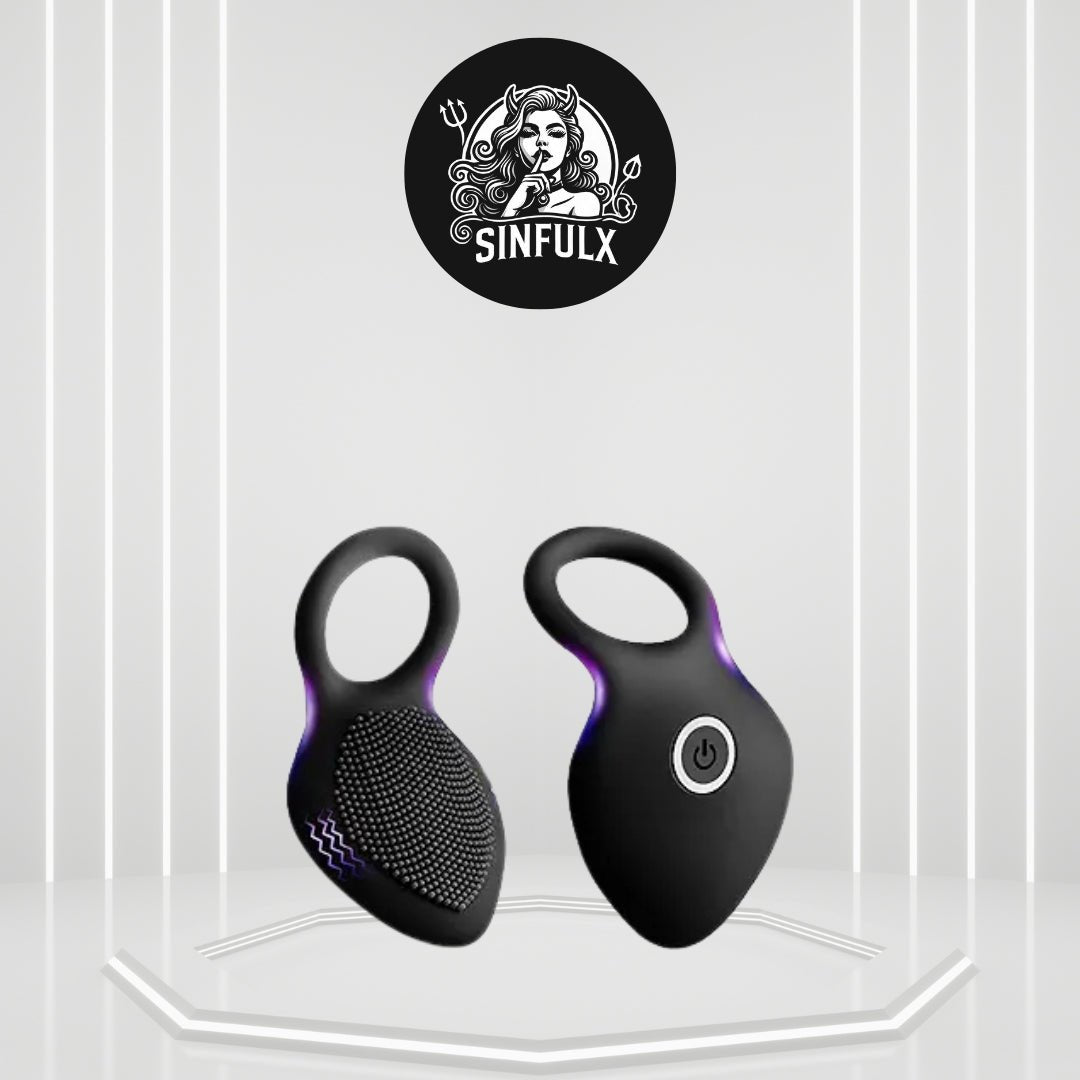 SublimeFlicker Vibrating Penis Ring with Clitoral Stimulator SinfulX SublimeFlicker Vibrating Penis Ring with Clitoral Stimulator SinfulX