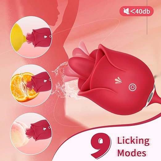 DualBloom Rose Thrusting Vibrator