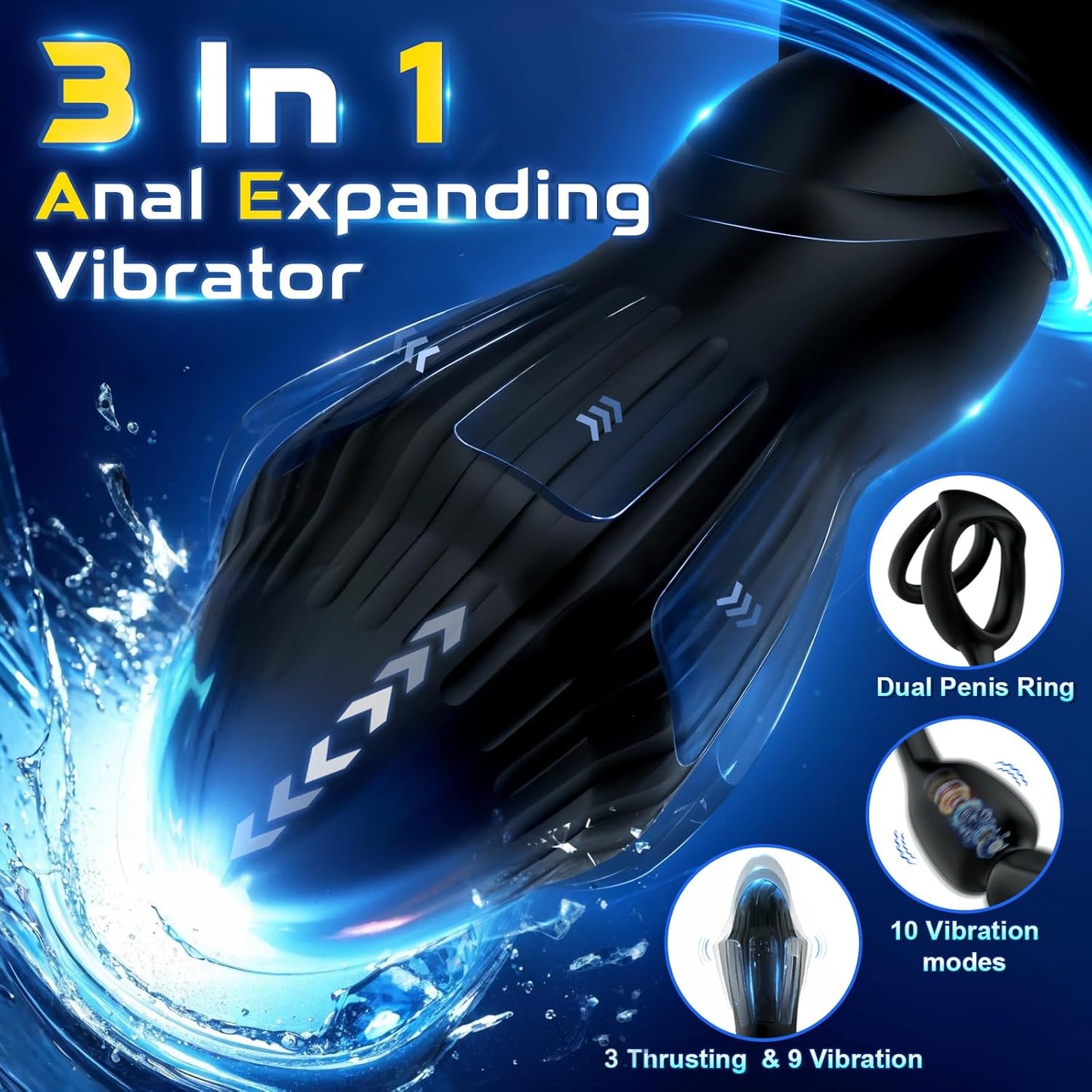 SyncRing App Control Prostate Massager Penis Ring