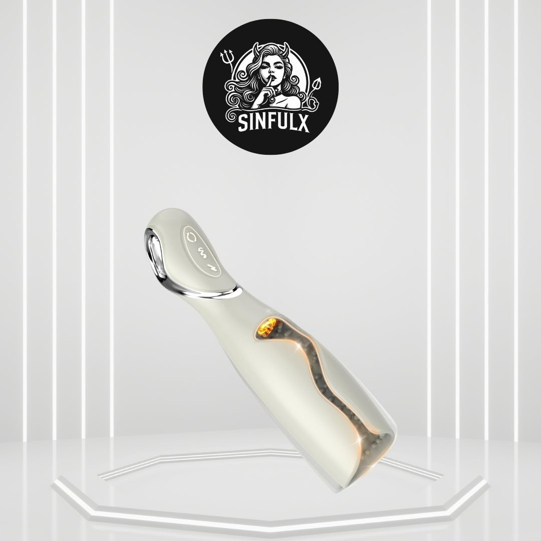 LuxeGrip Premium 10 Vibrating Patterns Male Masturbator - SinfulX
