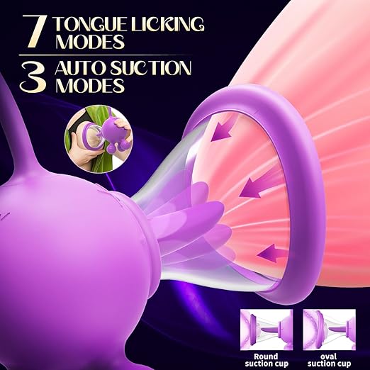 DeepLyric Nipple Clitoral Dual Stimulation Dildo Vibrator