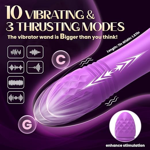 DeepLyric Nipple Clitoral Dual Stimulation Dildo Vibrator