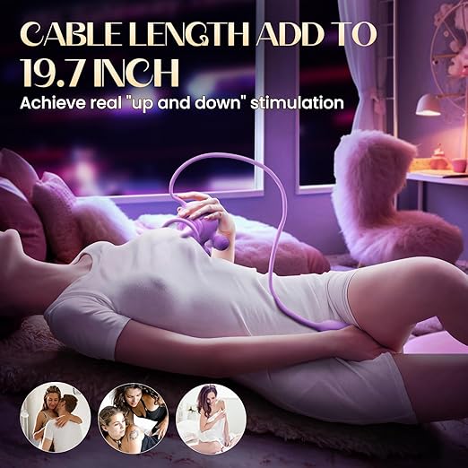 DeepLyric Nipple Clitoral Dual Stimulation Dildo Vibrator