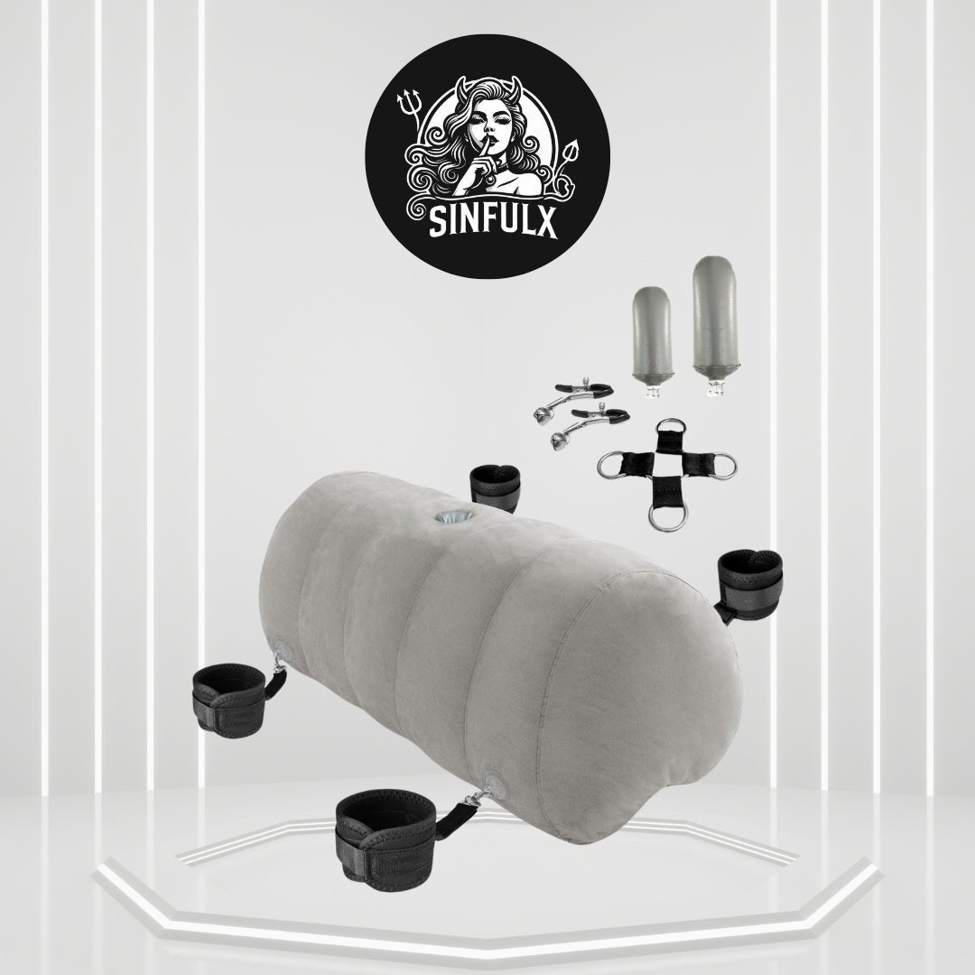 SatinPulse Sex Pillow Cuffs Set - SinfulX