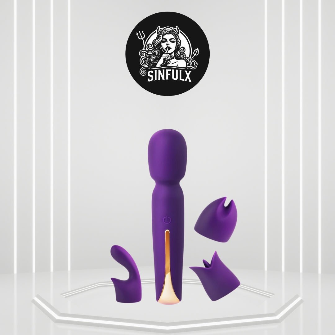 RadiantTide Clitoral Wand Vibrator Kit - SinfulX