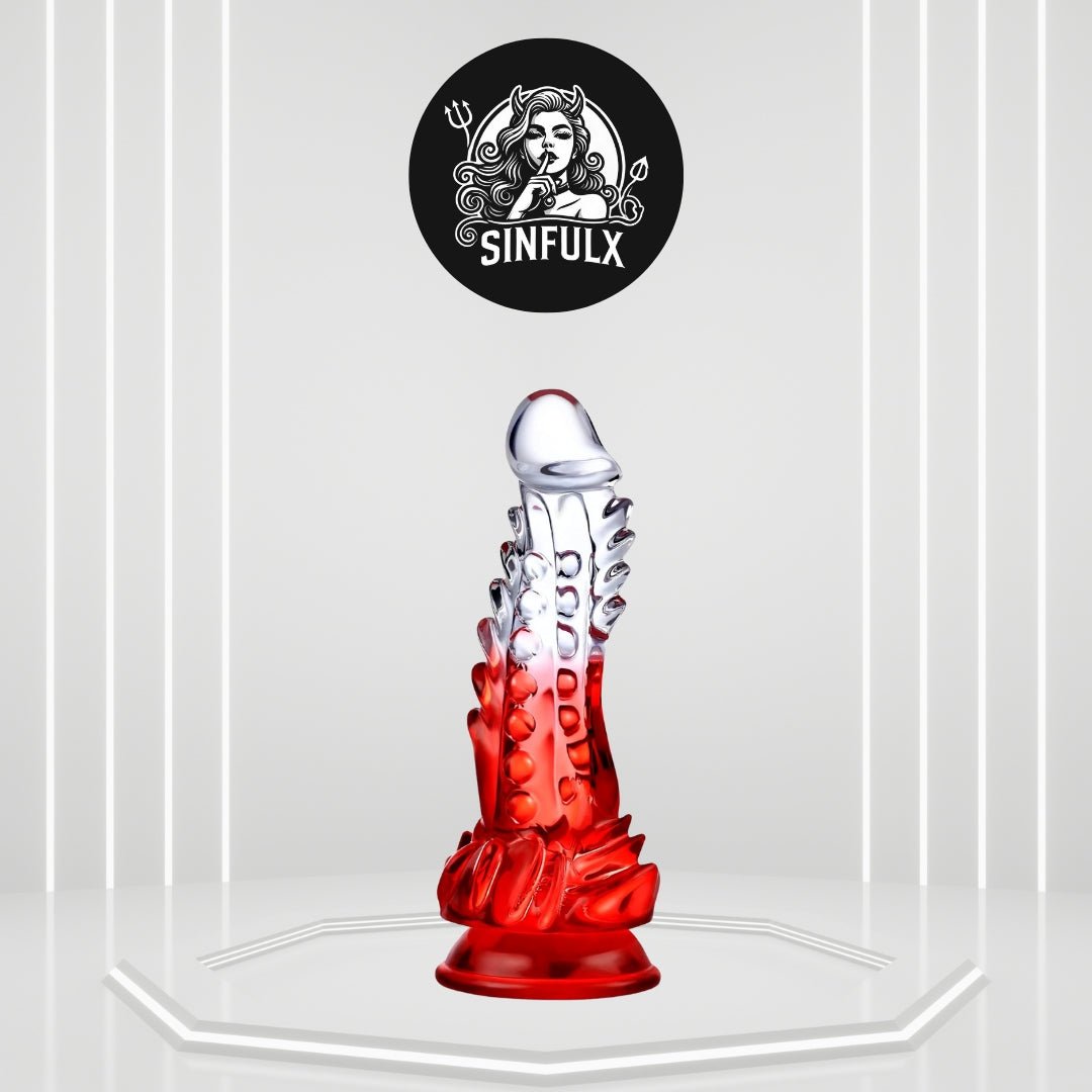 TitanThrill Clear Monster Dildo - SinfulX