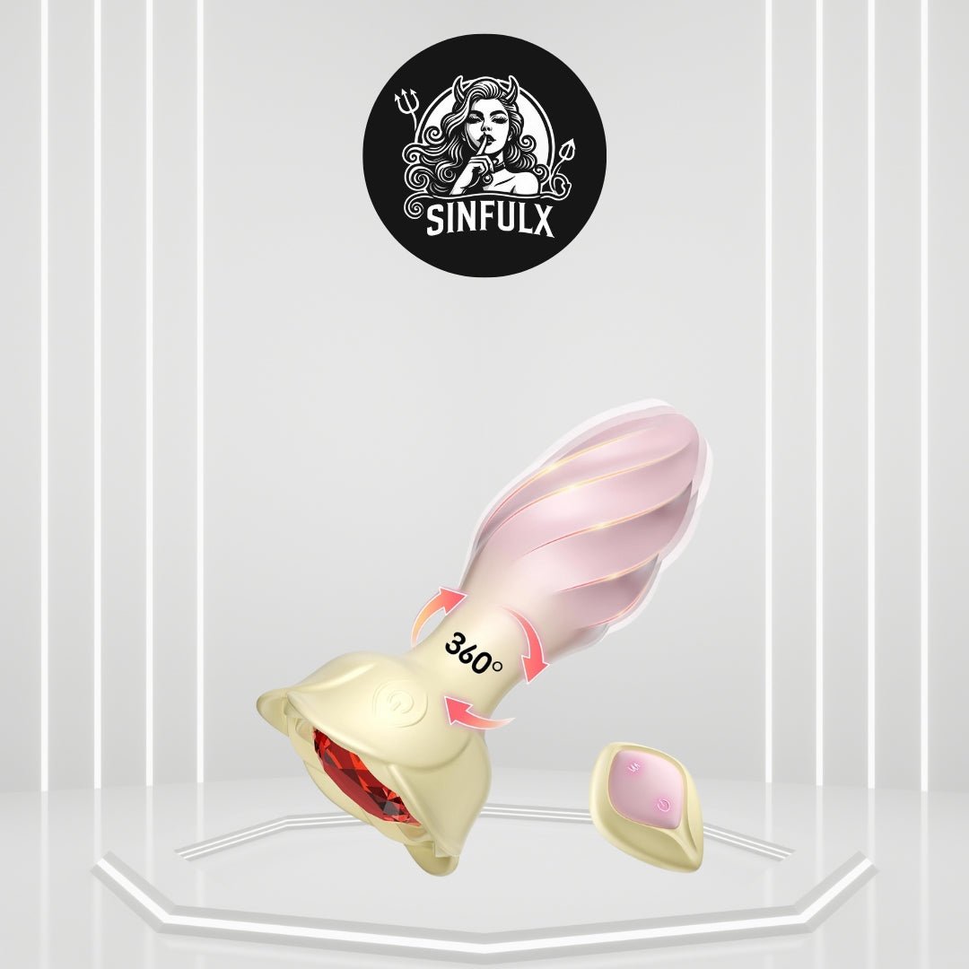 RoseAnomaly Remote Control Butt Plug Vibrator - SinfulX