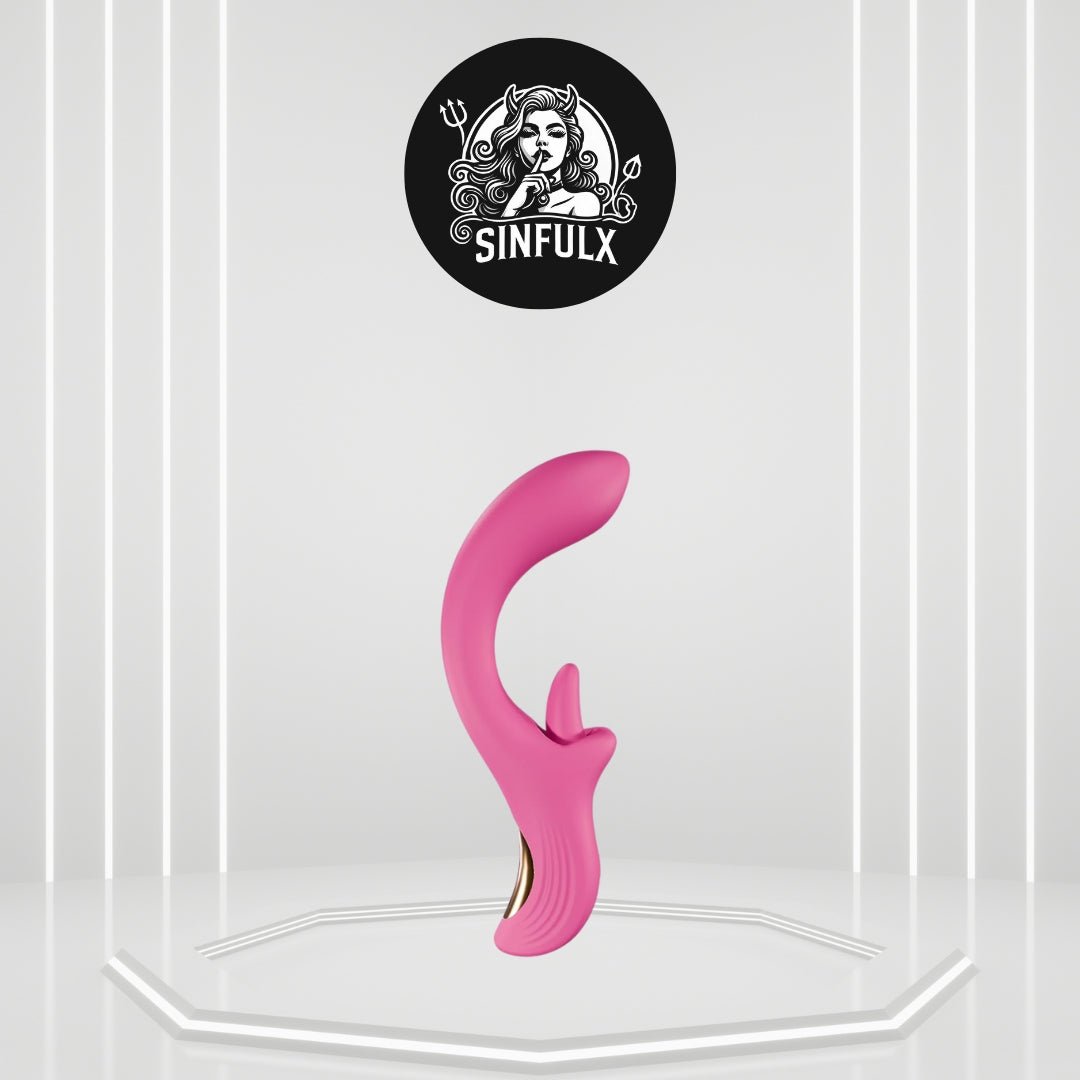 GildedAura Clitoral Licking Dildo Vibrator - SinfulX