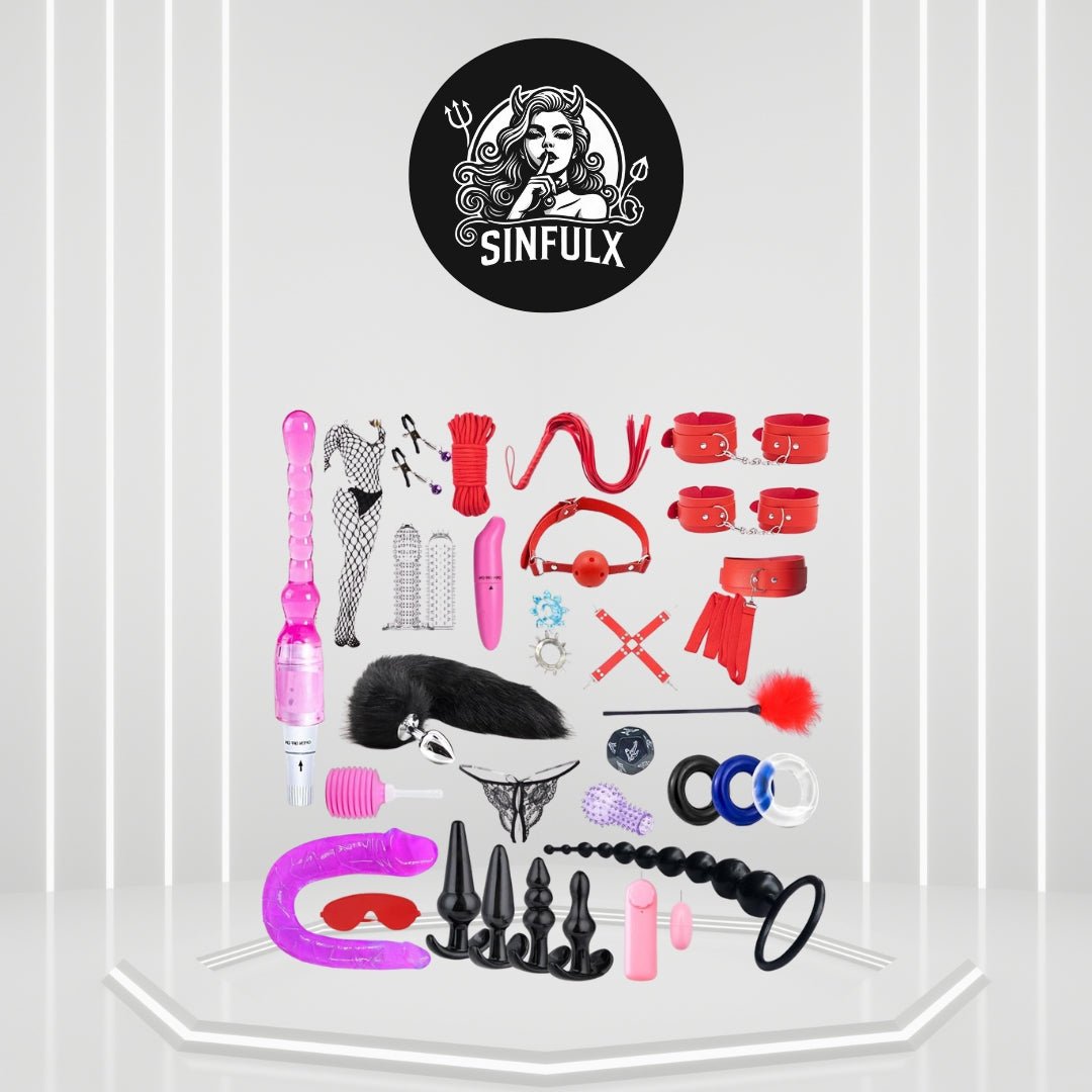 SereneBound BDSM Couples' 32 Pcs Restraint Kit - SinfulX