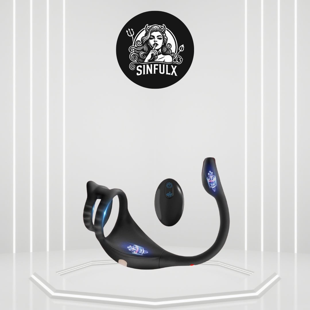 PulsePower Vibrating Penis Ring Taint Stimulator - SinfulX