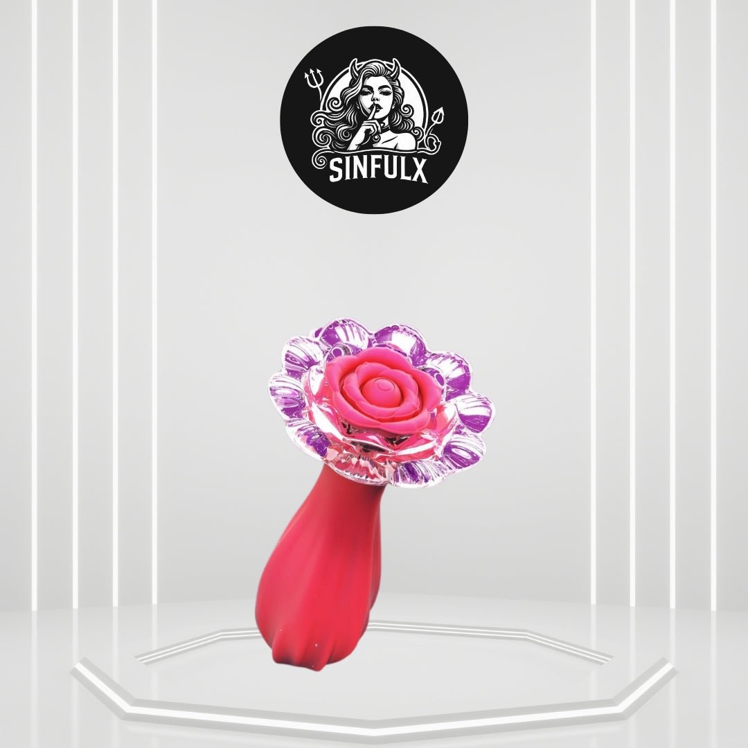 SatinPetal Vibrating Butt Plug - SinfulX