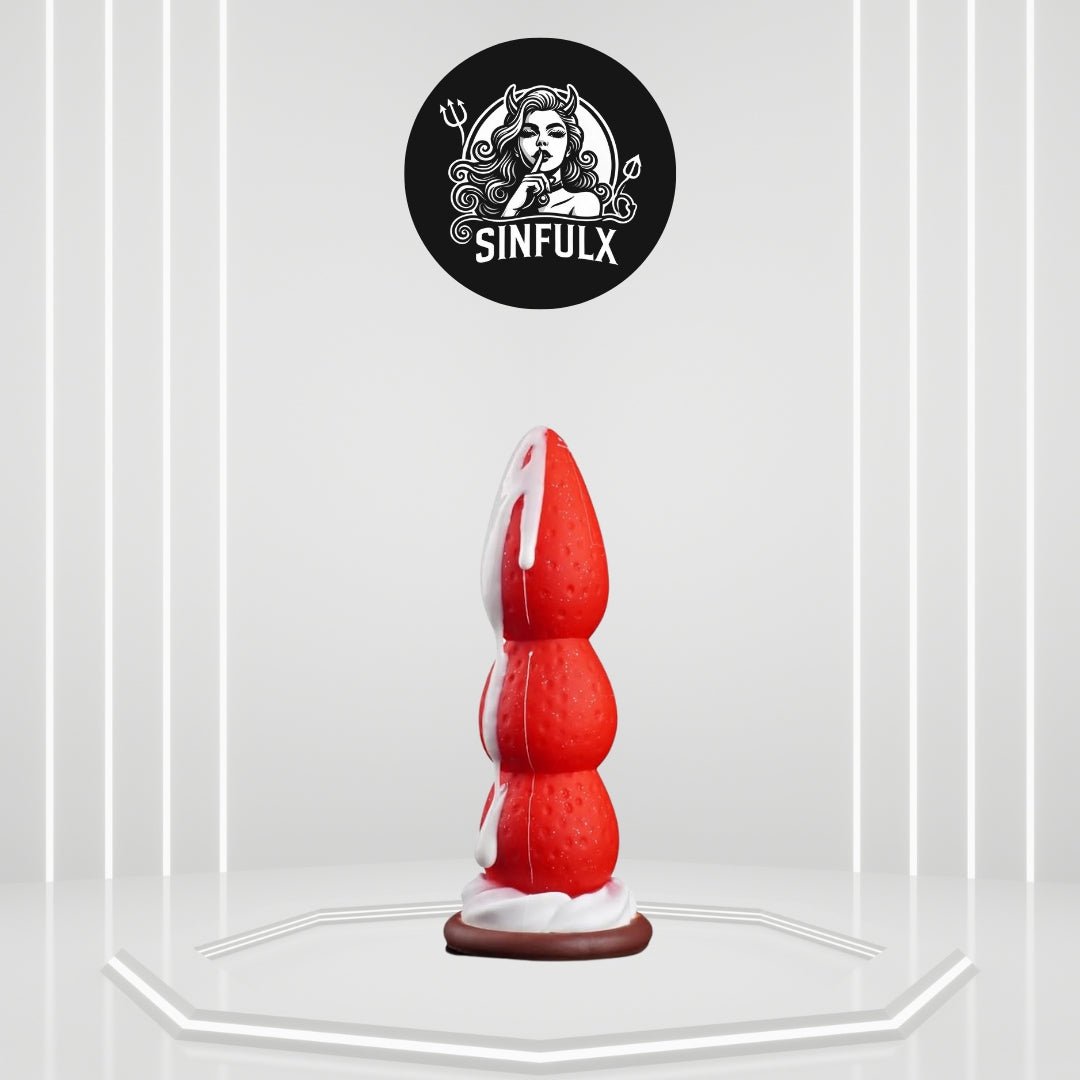NeoGem 8" Strawberry Monster Dildo - SinfulX