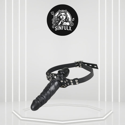 DoubleD BDSM Lockable Penis Mouth Gag - SinfulX