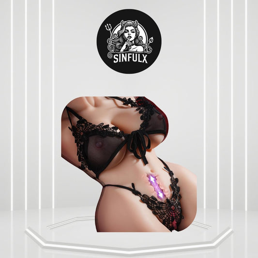 DarkGrace 20lbs Sucking Vibrating Sex Doll Torso - SinfulX