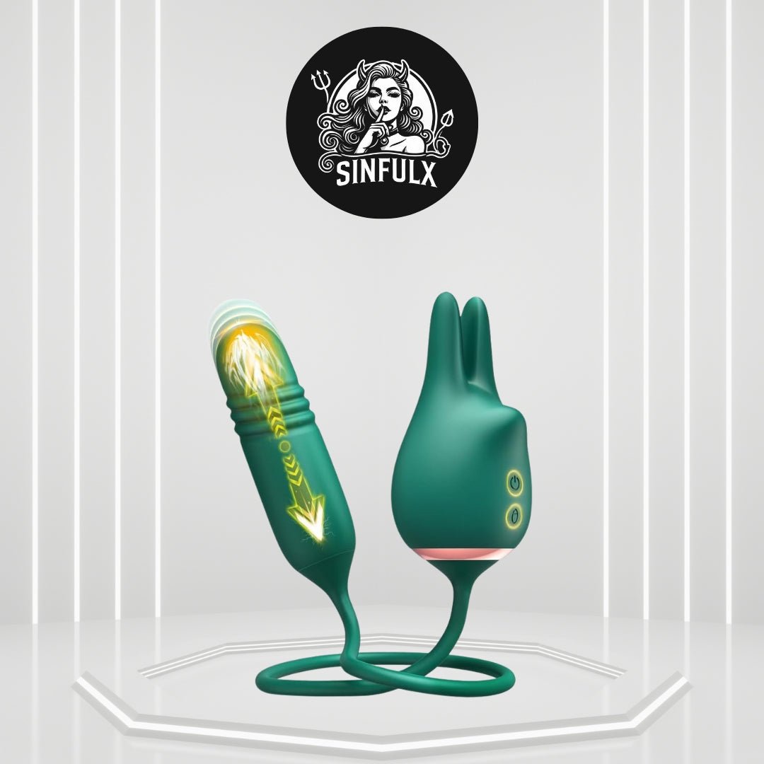 LustRabbit Thrusting Dildo Clitoral Vibrator - SinfulX