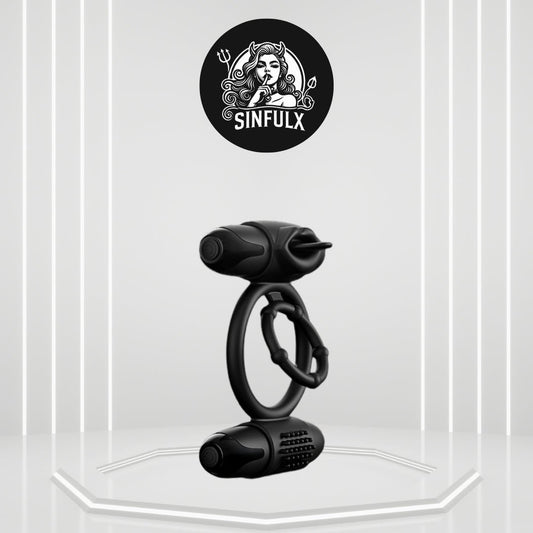 ApexBullet Dual Bullet Vibrator Penis Ring - SinfulX