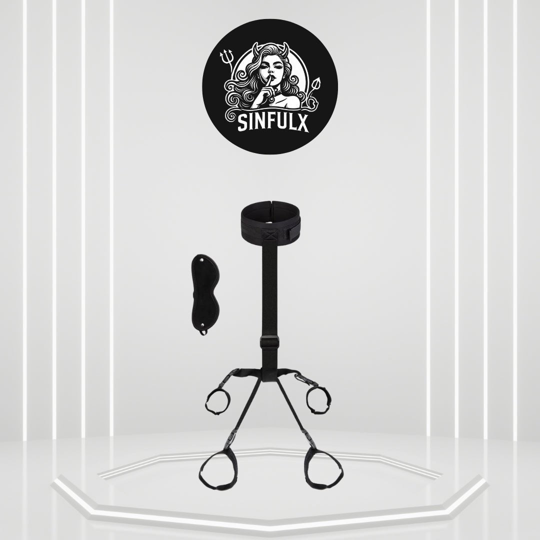 TetheredEmbrace BDSM Neck to Wrist Restraint Set - SinfulX