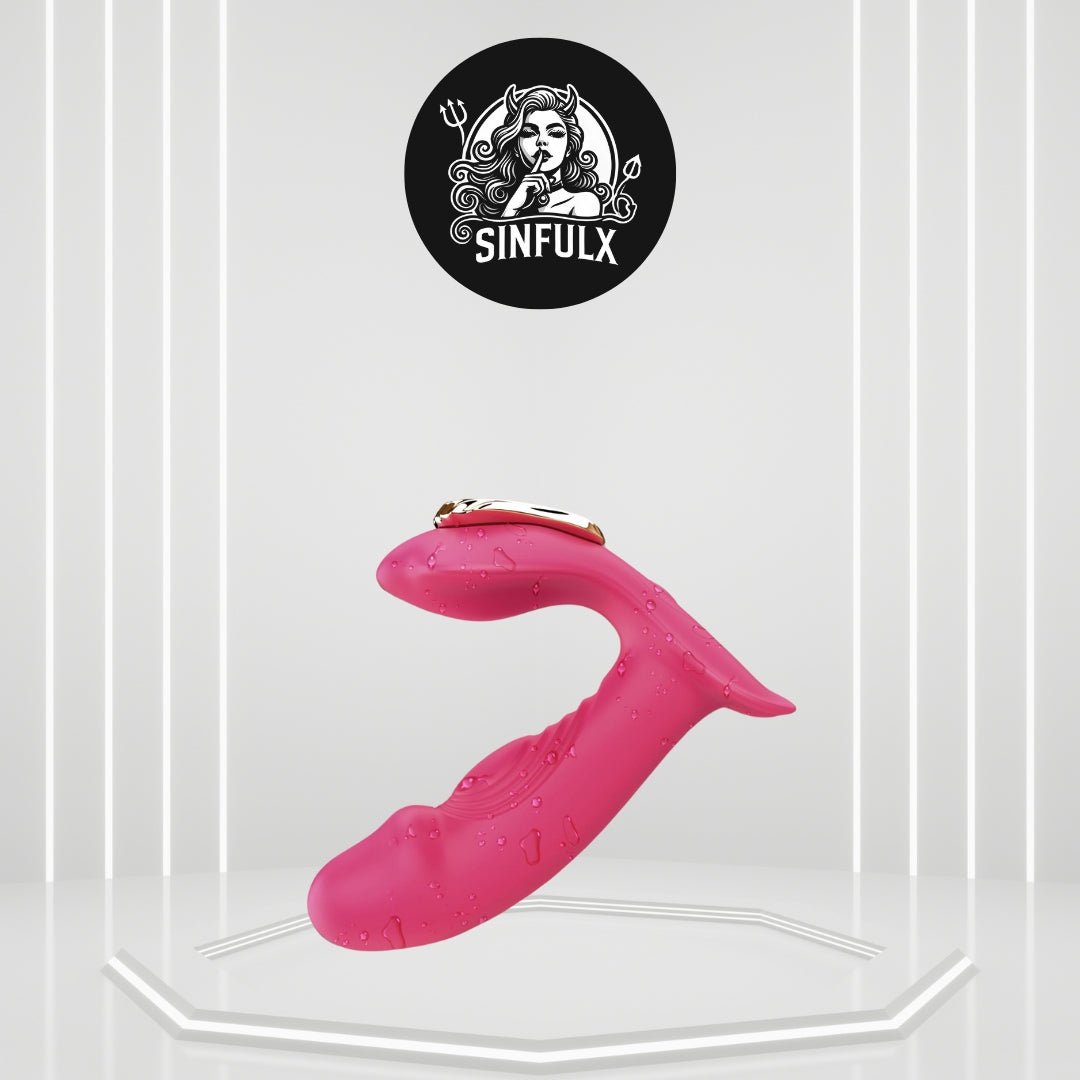 FlickerRose Wearable G - Spot Dildo Vibrator - SinfulX