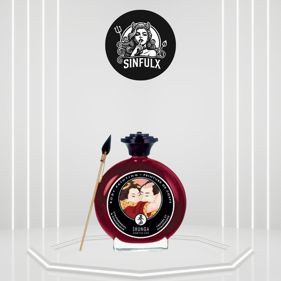 Edible Body Paint Champagne & Strawberries Flavor - SinfulX