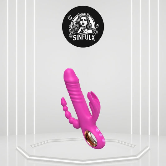TripleThrob Thrusting Dildo Vibrator - SinfulX