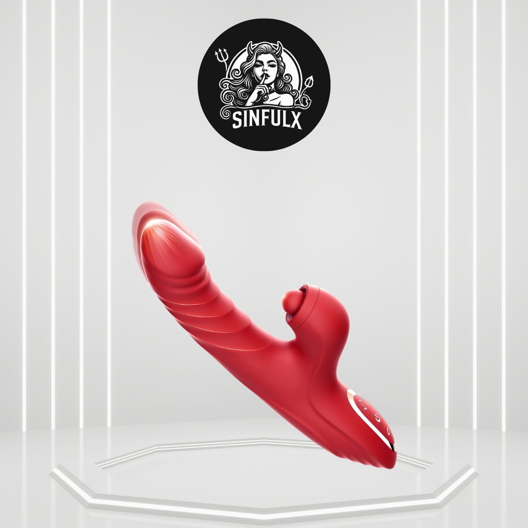 ThrustPetal Thrusting Clitoral Stimulator Dildo - SinfulX