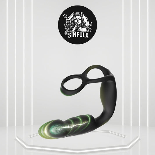 DualEcstasy Thrusting Prostate Massager Penis Ring - SinfulX
