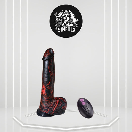 DeepGlide 10” Thick Thrusting Dildo Vibrator - SinfulX