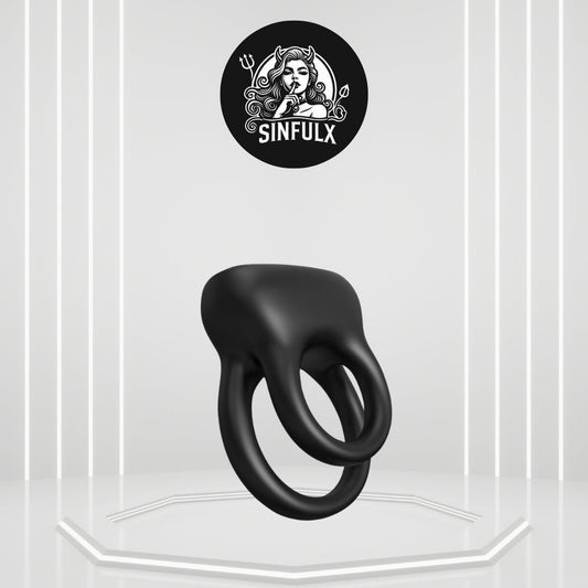 EdgeGrip Double Vibrating Penis Ring with 10 Modes - SinfulX