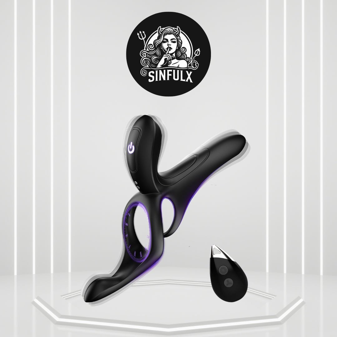 NovaGrip Vibrating Cock Ring Clit Stimulator - SinfulX