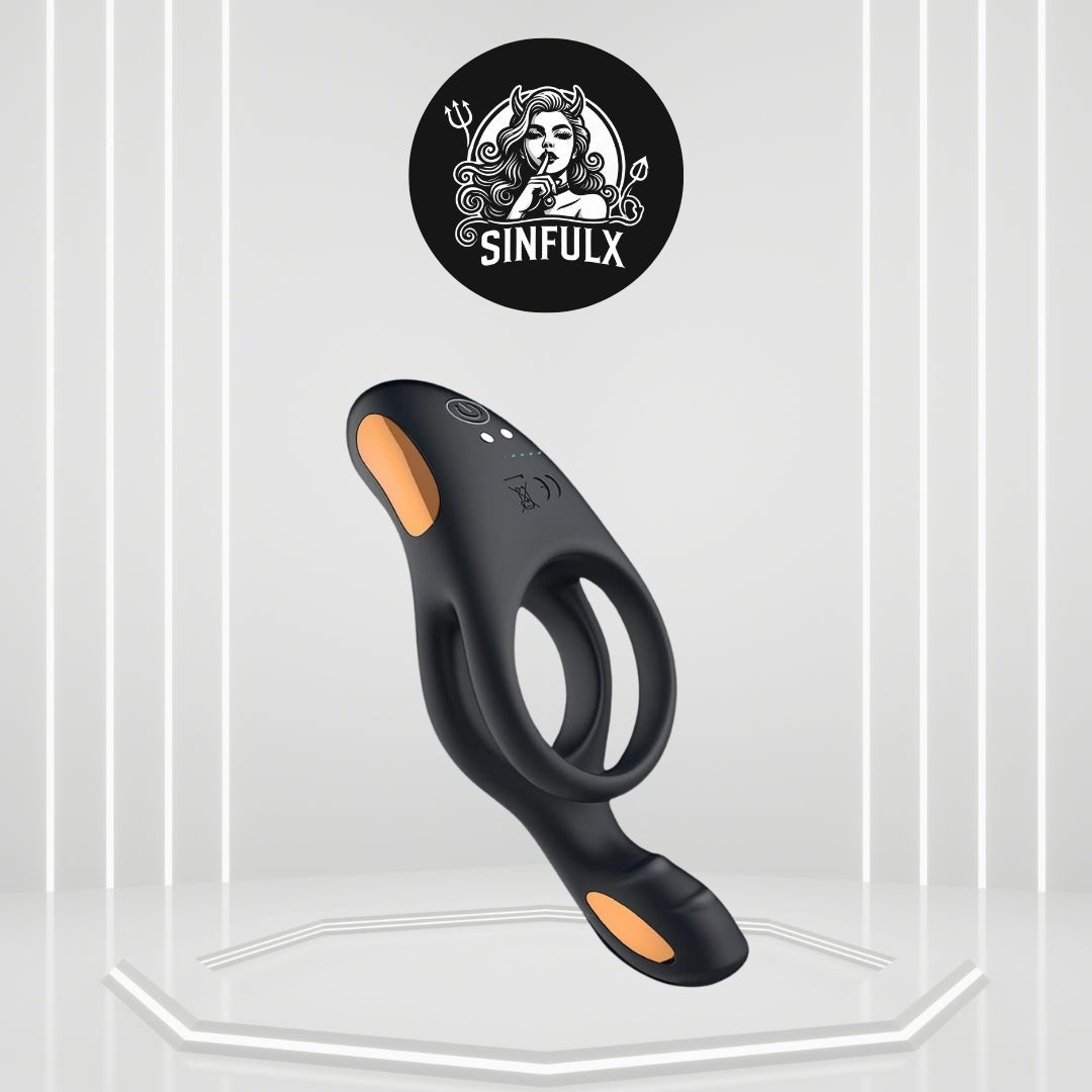 InfernoGrip Vibrating Cock Ring Clitoral Vibrator - SinfulX