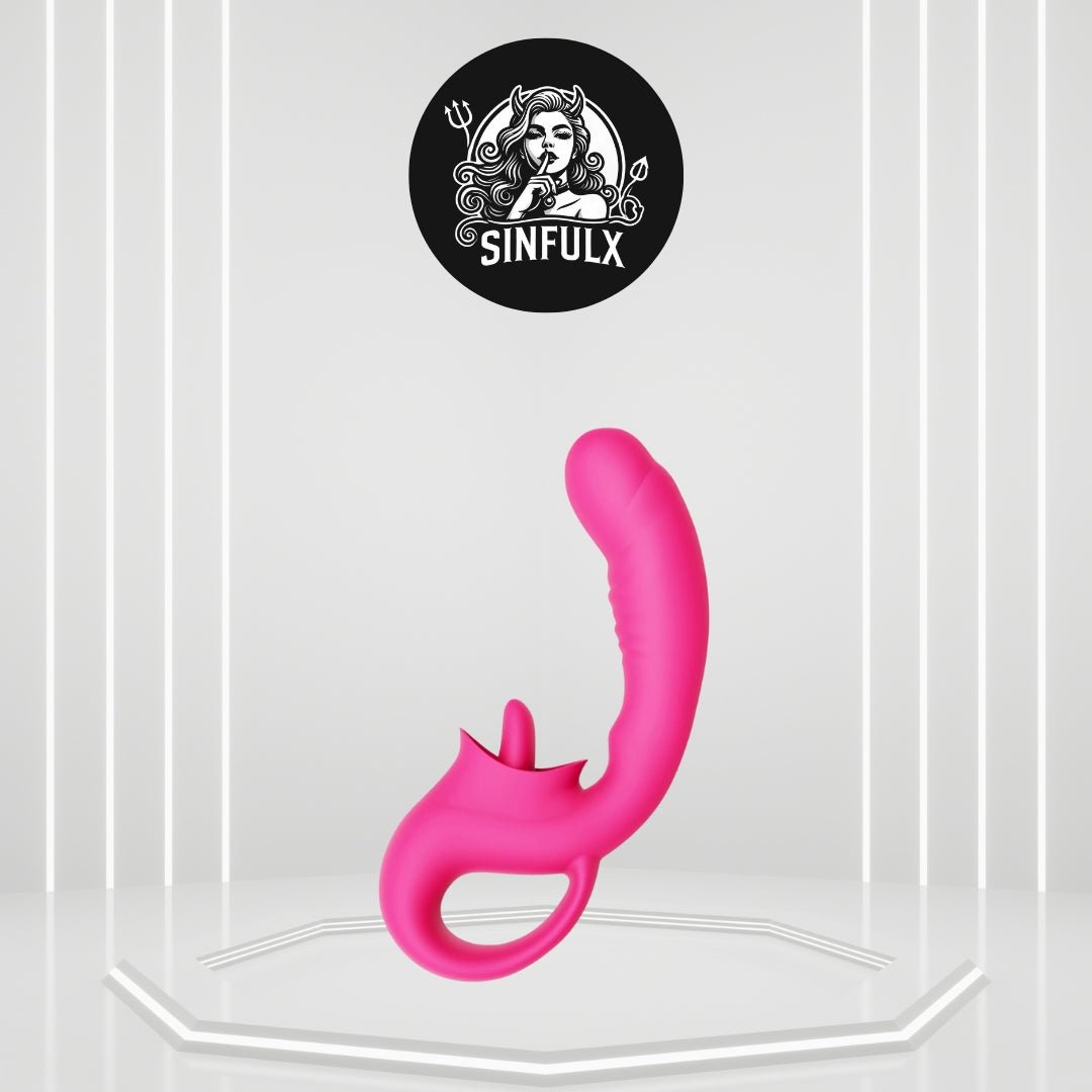 NymphPulse Tongue Licking Clitoral & G - Spot Vibrator - SinfulX