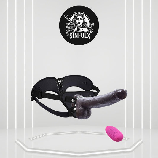 EchoDrive 2 - in - 1 Strap - On Vibrator with 8 Vibration Modes - SinfulX