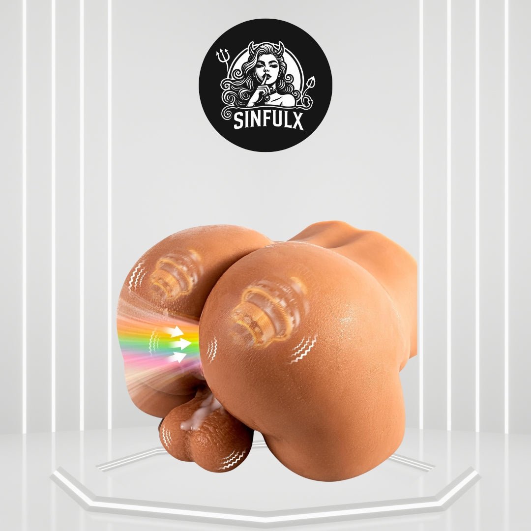 PeepTremor Vibrating 10lbs Anus & Testicles Sex Doll - SinfulX