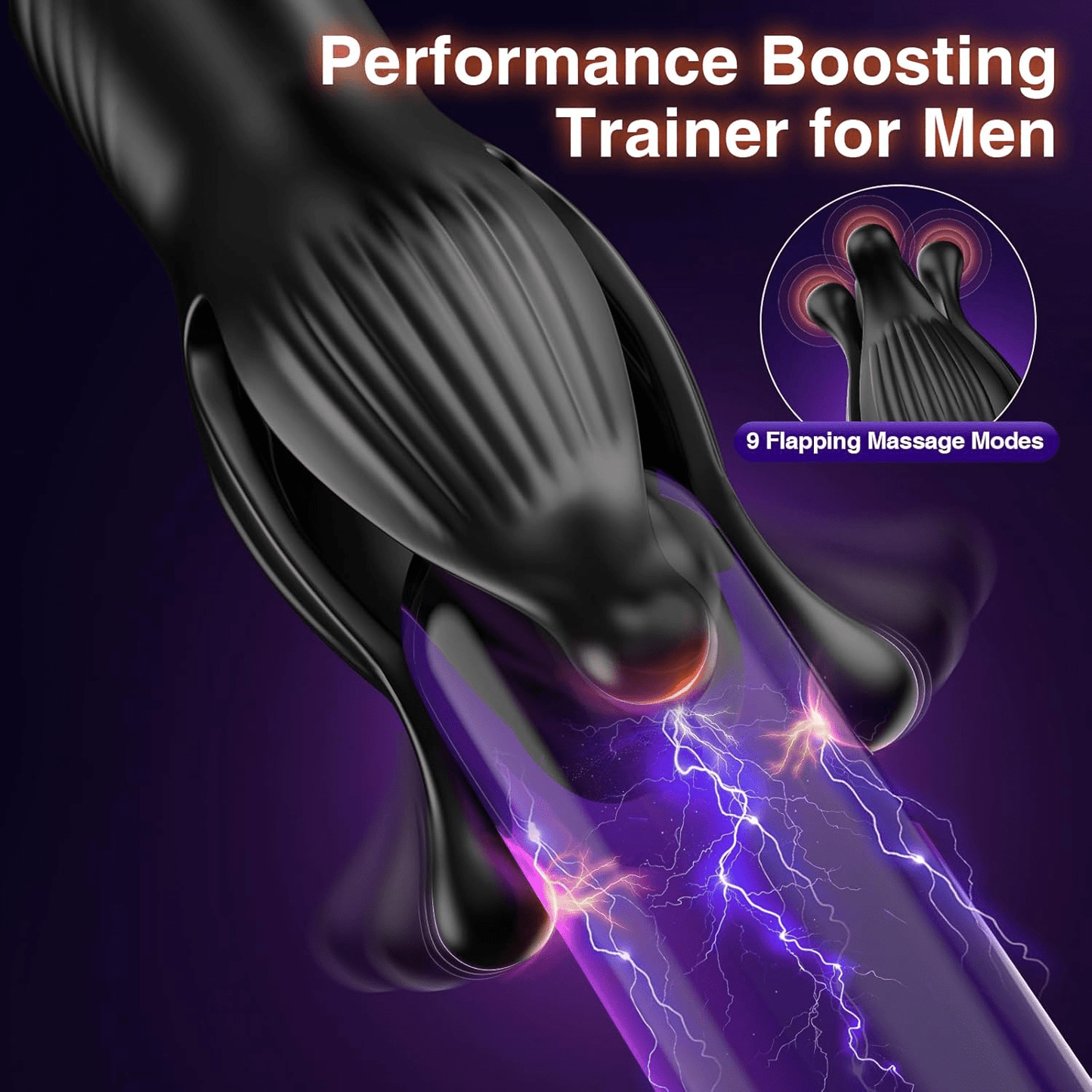 Prostate Massager Anal Toys, AI Sync Butt Plug Male Sex Toys for Men Sex Toy Anal Plug Adult Toys with 9 Tension Shock Flapping Thrusting Vibrating Cock Ring Anal Vibrator for Men S&M Crops - SinfulX -