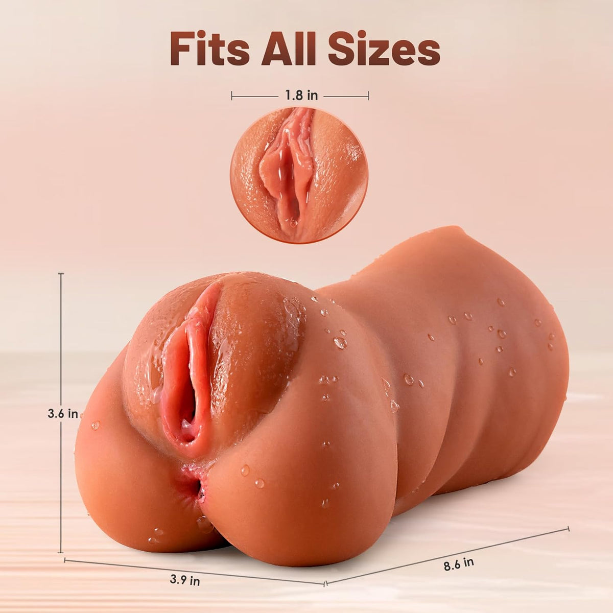 3 in 1 Male Masturbators for Men - Realistic Sex Doll with Lifelike Face & 8.6In Dual Side Tunnel and Anus with 3D Texture - Adult Male Sex Toy for Men Masturbation Pleasure - SinfulX -