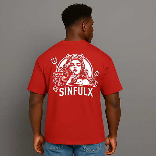 EA Men's Oversized SX Logo Graphic Tee - SinfulXOversized T-Shirt